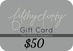 filthy dirty gift card